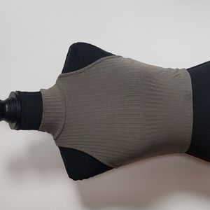 Ribbed Turtleneck Crop Top